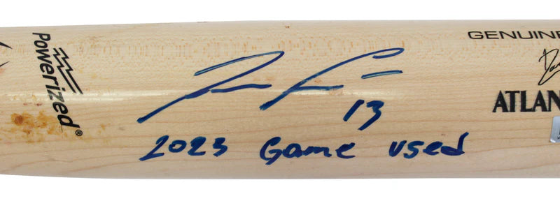 Ronald Acuna Jr Signed & Inscribed 2023 Game Used Baseball Bat with MLB COA Holo